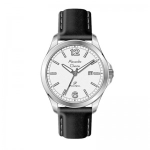 Alexandre Christie AC 1029 Silver White Man Leather MDLSSSL